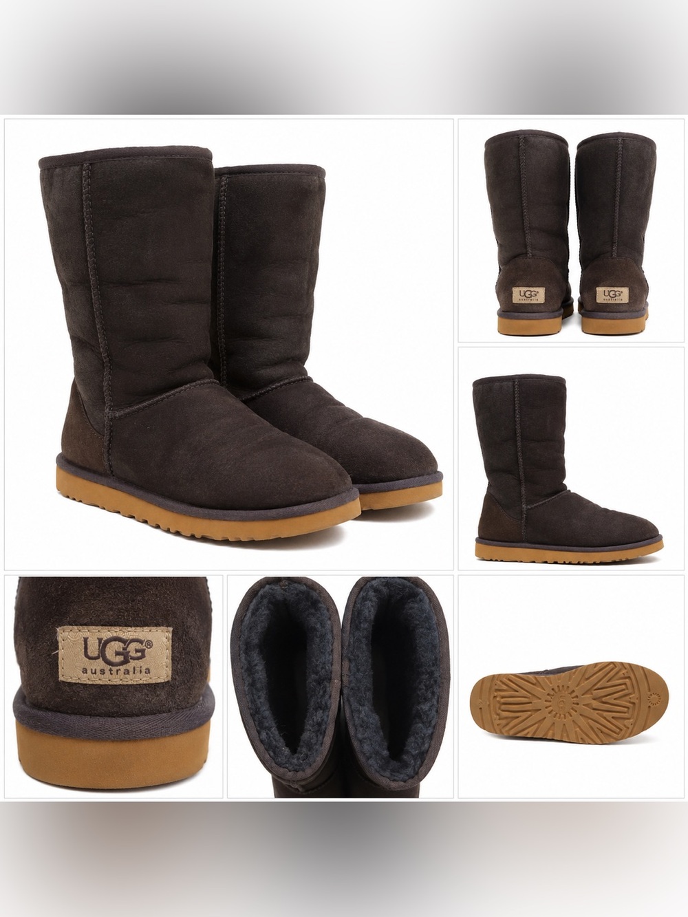 UGG Classic Tall Boot in Black Chestnut Sole